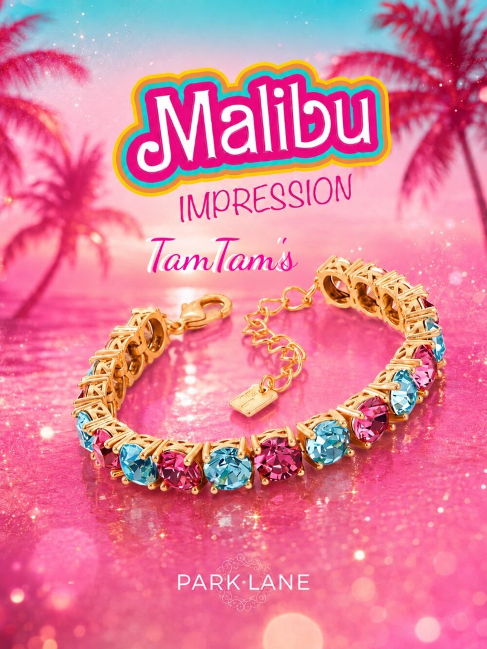 Park Lane “Malibu” Impression Tennis Bracelet! Hard to Find